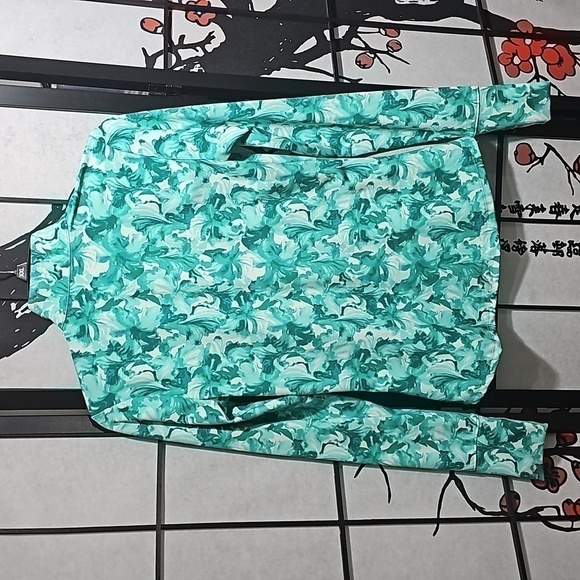 Tommy Bahama Active Full Zip Floral Sweatshirt Tennis Golf Outdoor Yoga XS NWT - Picture 8 of 8